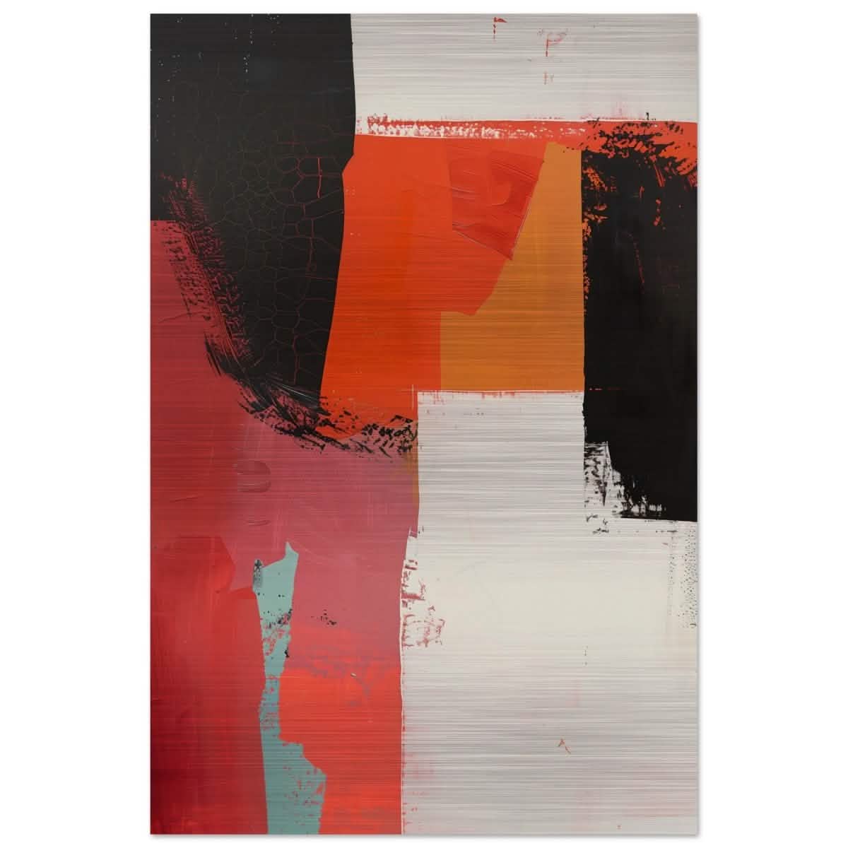 Da Vinci Abstract Art Wall art print - Brushed Aluminum Print - 50x75 cm / 20x30″ -