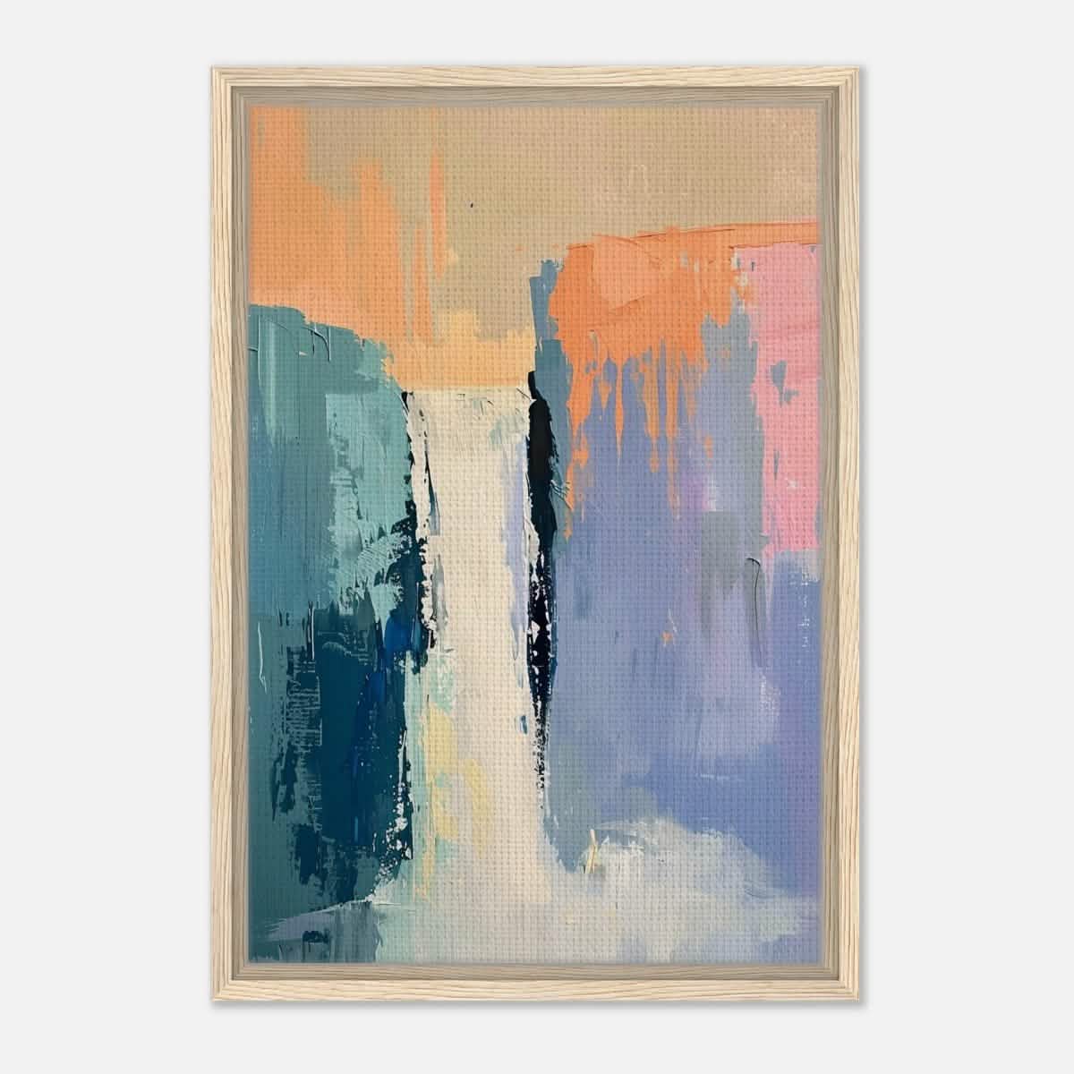 Da Vinci Abstract Art Wall art print - Framed Canvas - 40x60 cm / 16x24″ - Wood frame