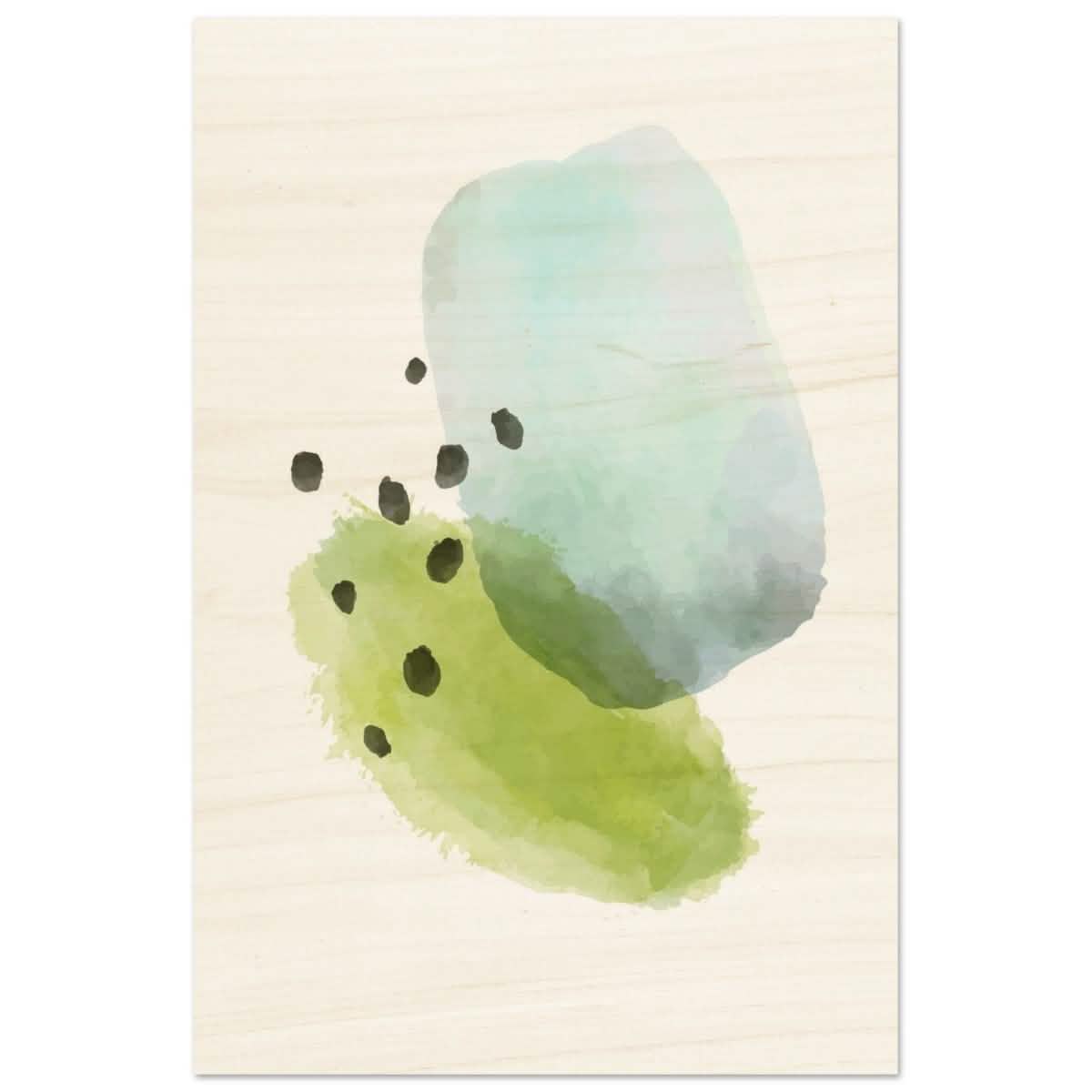 Da Vinci Abstract Art Wall art print - Wood Prints - 40x60 cm / 16x24″ -