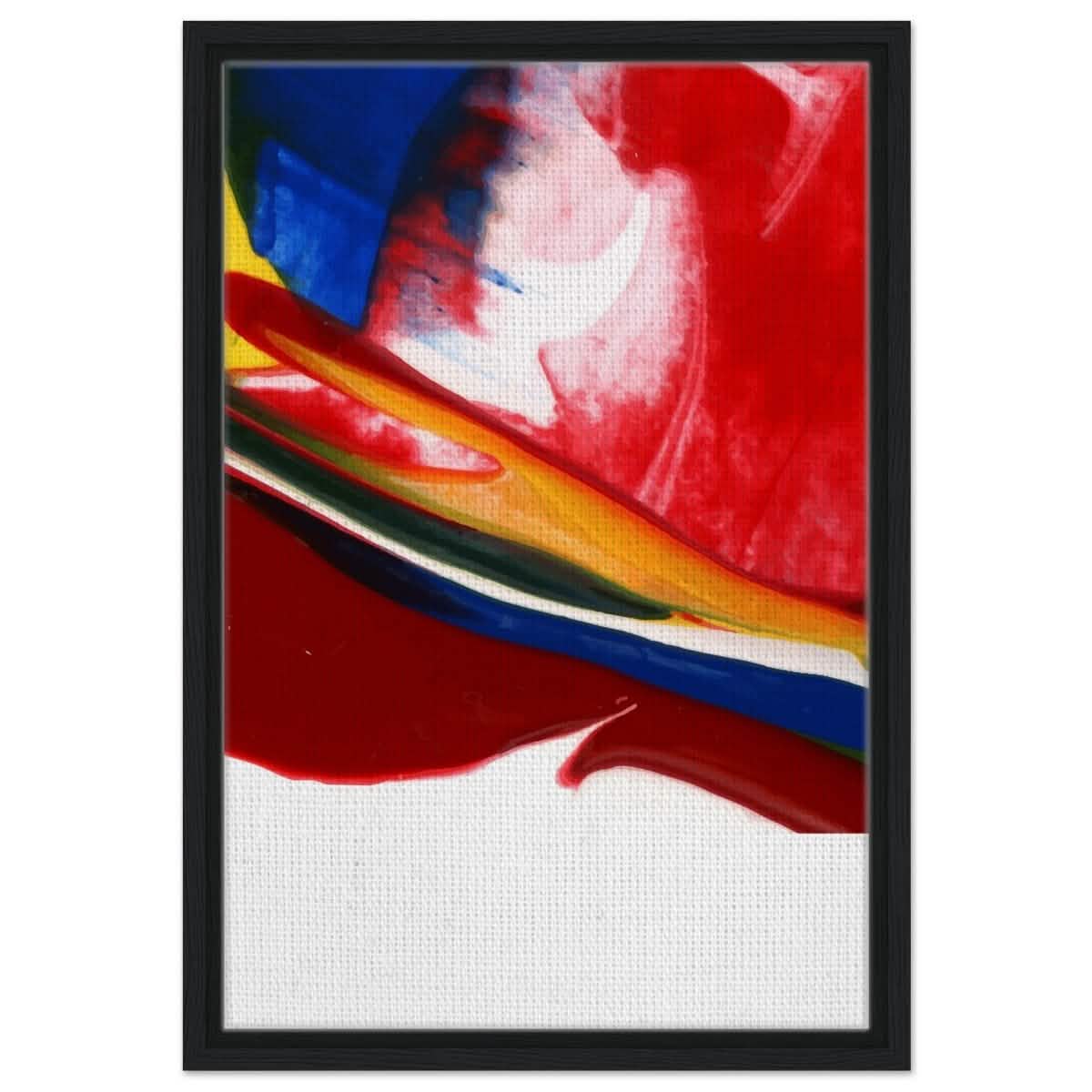 Da Vinci Abstract Art Wall art print - Framed Canvas - 40x60 cm / 16x24″ - Black frame