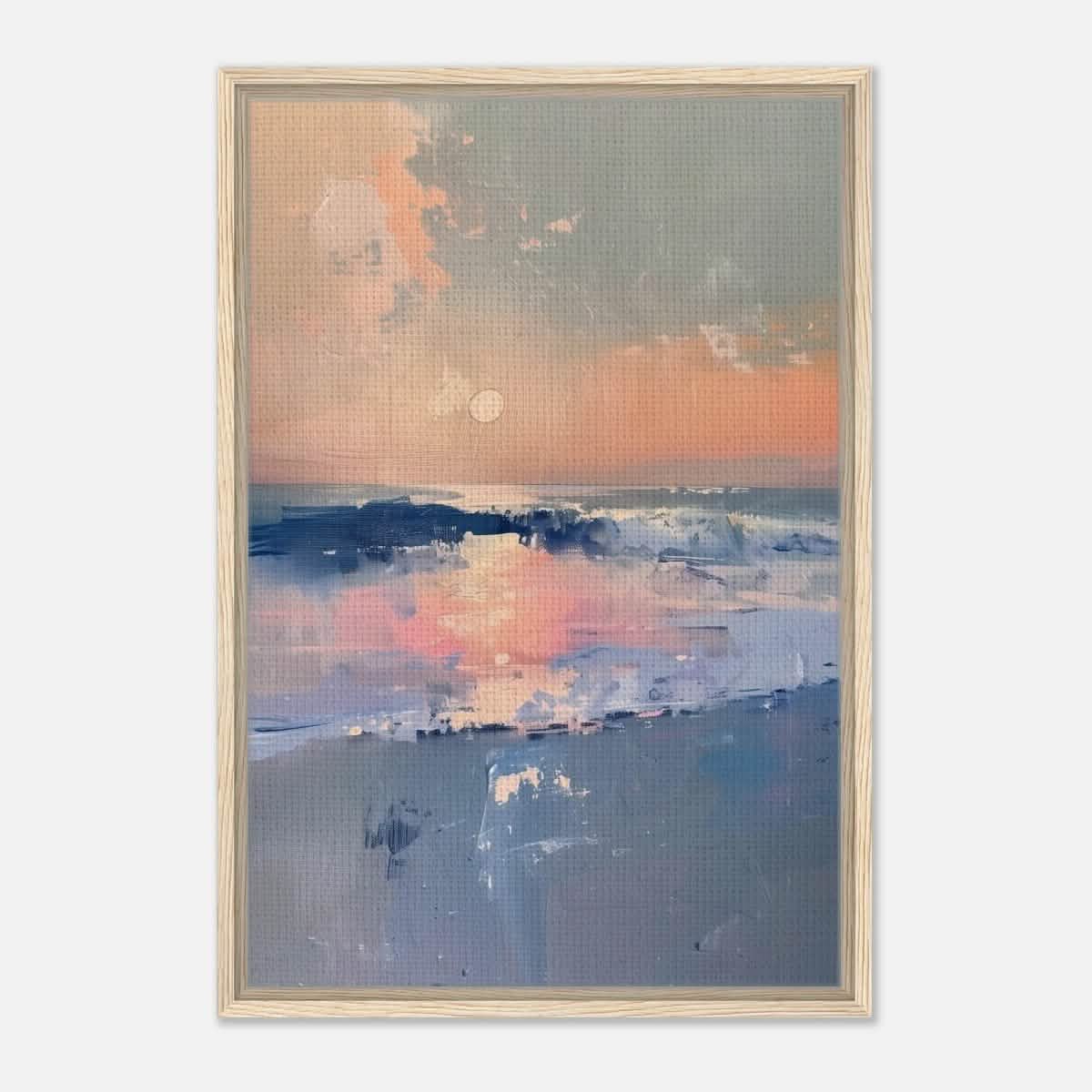 Da Vinci Abstract Art Wall art print - Framed Canvas - 50x75 cm / 20x30″ - Wood frame