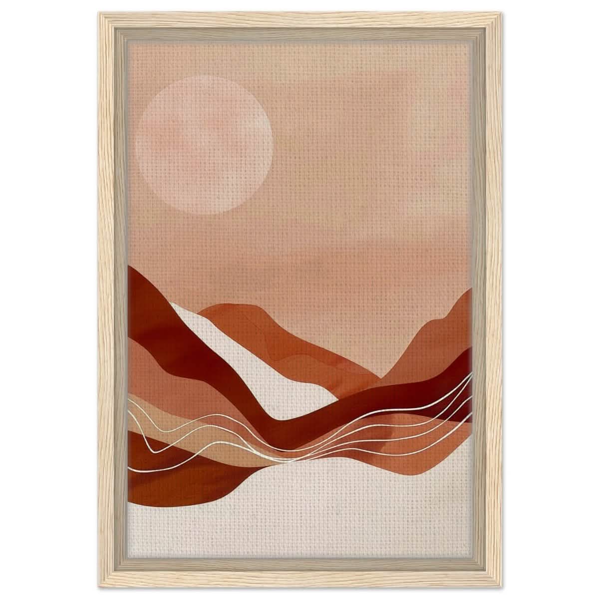 Da Vinci Abstract Art Wall art print - Framed Canvas - 30x45 cm / 12x18″ - Wood frame