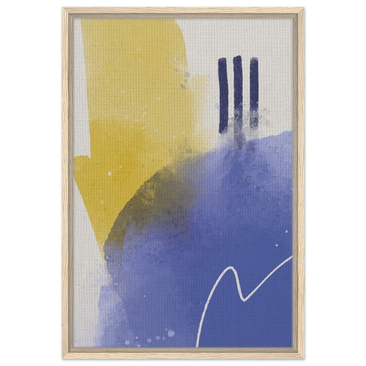 Da Vinci Abstract Art Wall art print - Framed Canvas - 50x75 cm / 20x30″ - Wood frame