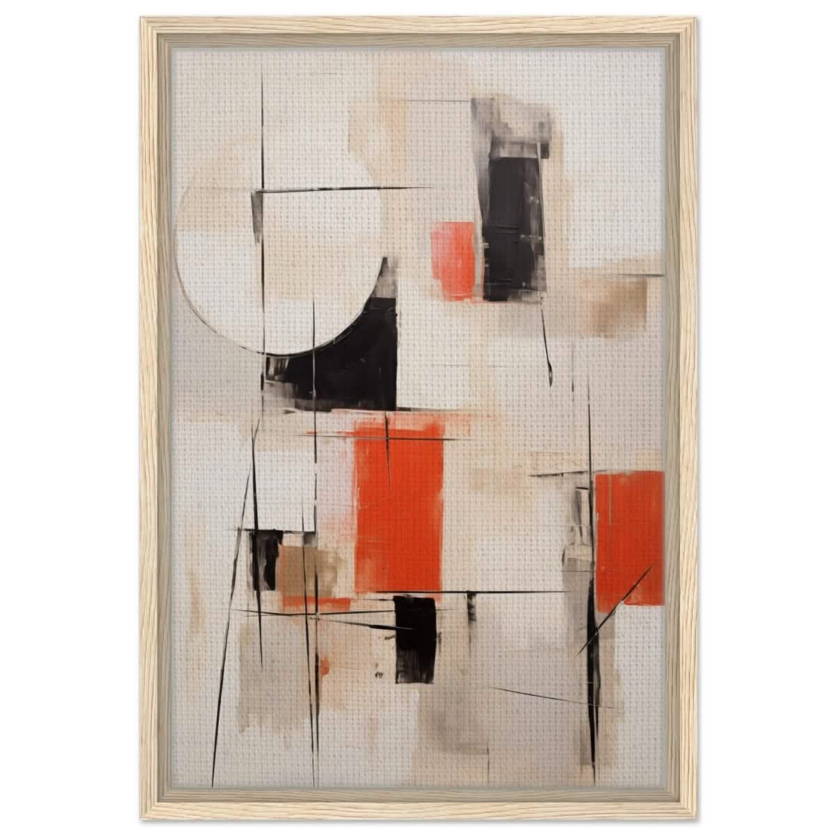 Da Vinci Abstract Art Wall art print - Framed Canvas - 40x60 cm / 16x24″ - Wood frame