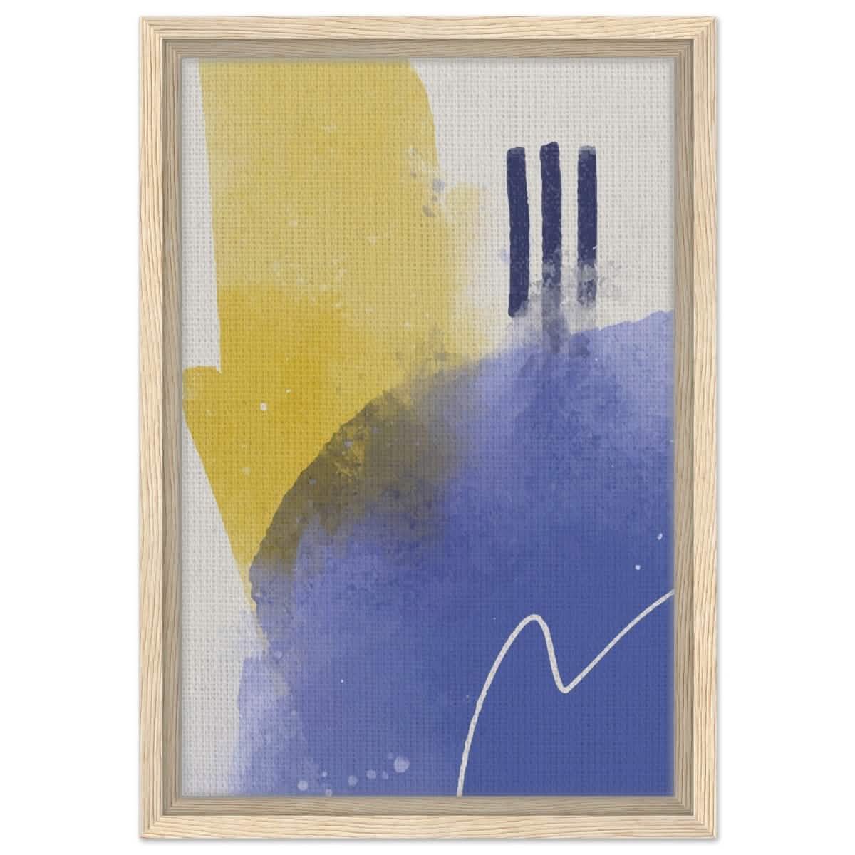 Da Vinci Abstract Art Wall art print - Framed Canvas - 30x45 cm / 12x18″ - Wood frame