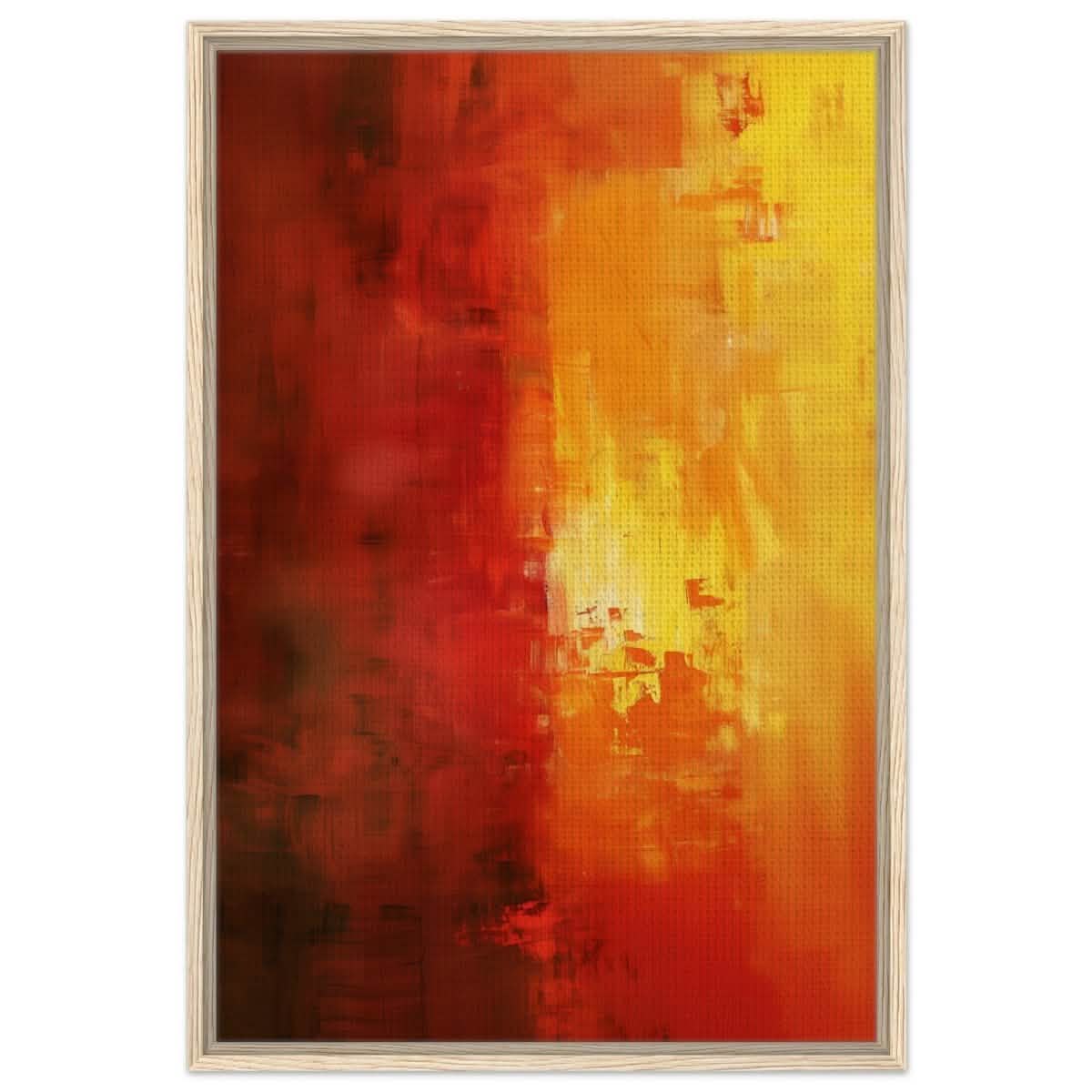 Da Vinci Abstract Art Wall art print - Framed Canvas - 60x90 cm / 24x36″ - Wood frame