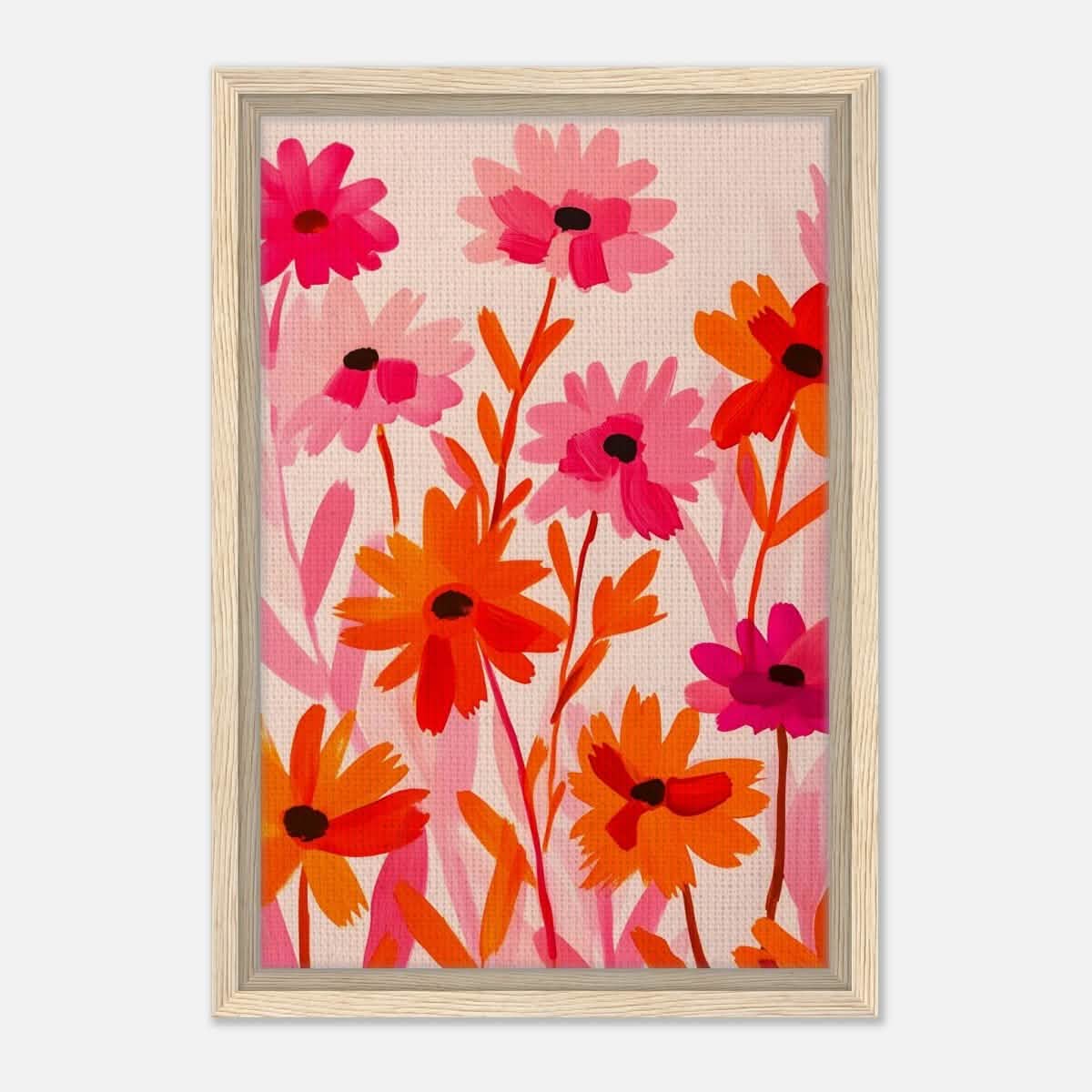 Da Vinci Abstract Art wall art print - Framed Canvas - 30x45 cm / 12x18″ - Wood frame