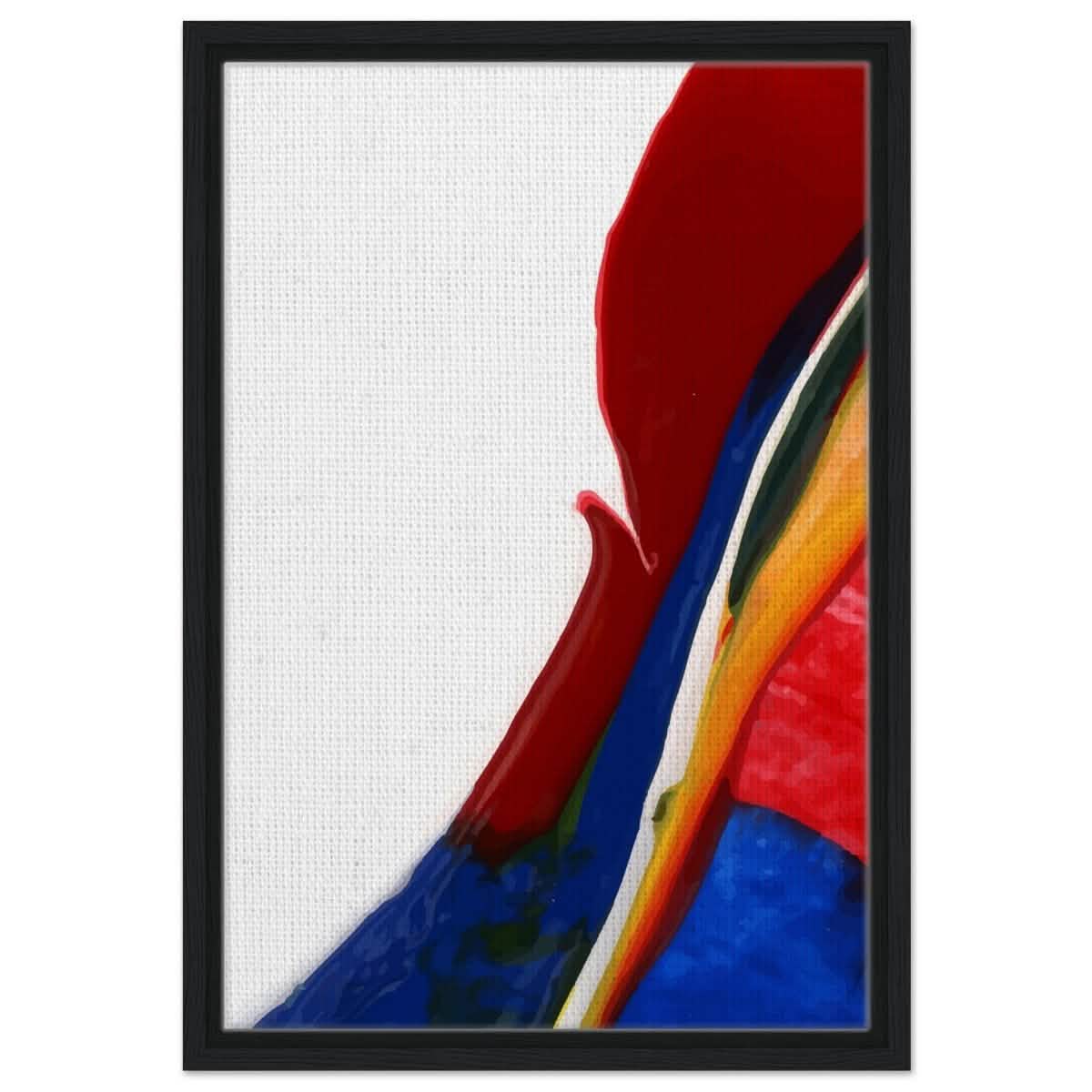 Da Vinci Abstract Art Wall art print - Framed Canvas - 40x60 cm / 16x24″ - Black frame