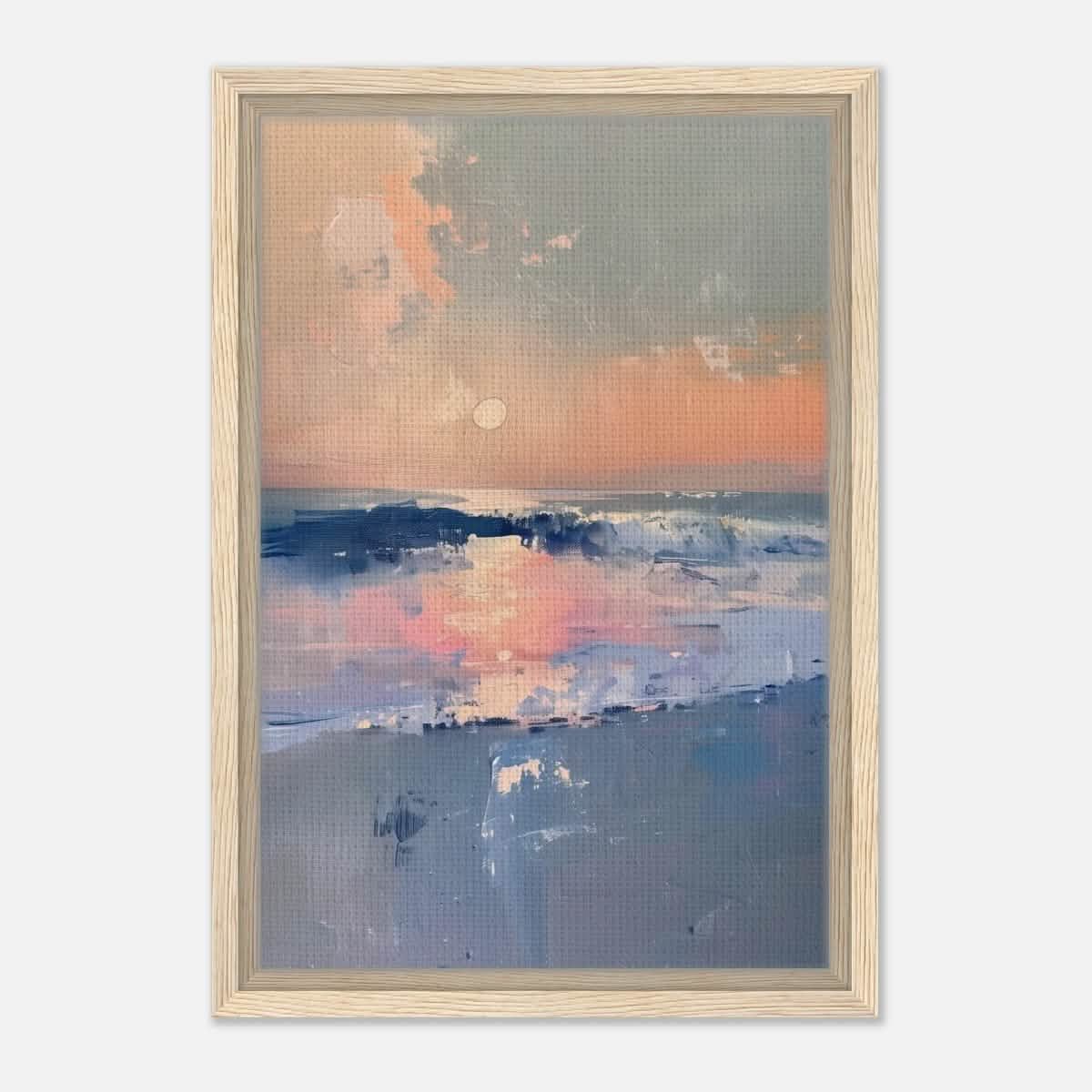 Da Vinci Abstract Art Wall art print - Framed Canvas - 30x45 cm / 12x18″ - Wood frame