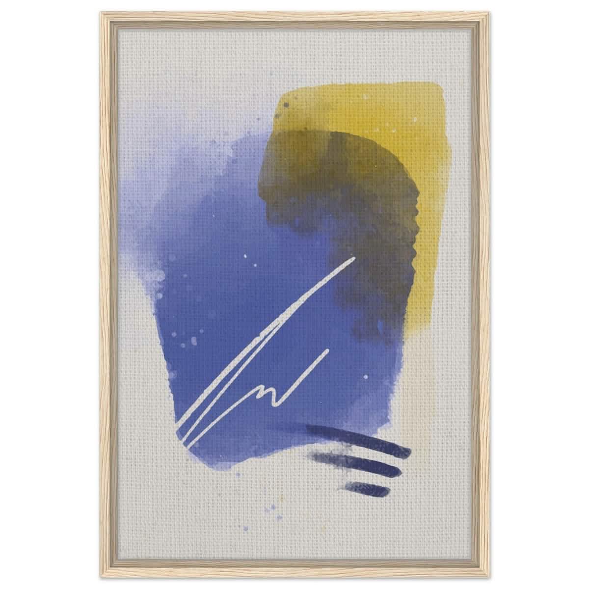 Da Vinci Abstract Art Wall art print - Framed Canvas - 50x75 cm / 20x30″ - Wood frame