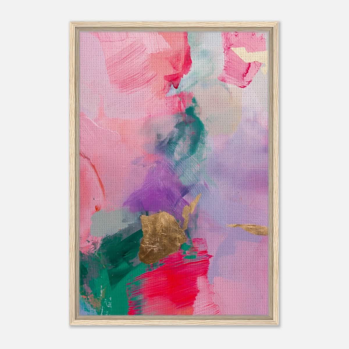 Da Vinci Abstract Art Wall art print - Framed Canvas - 50x75 cm / 20x30″ - Wood frame