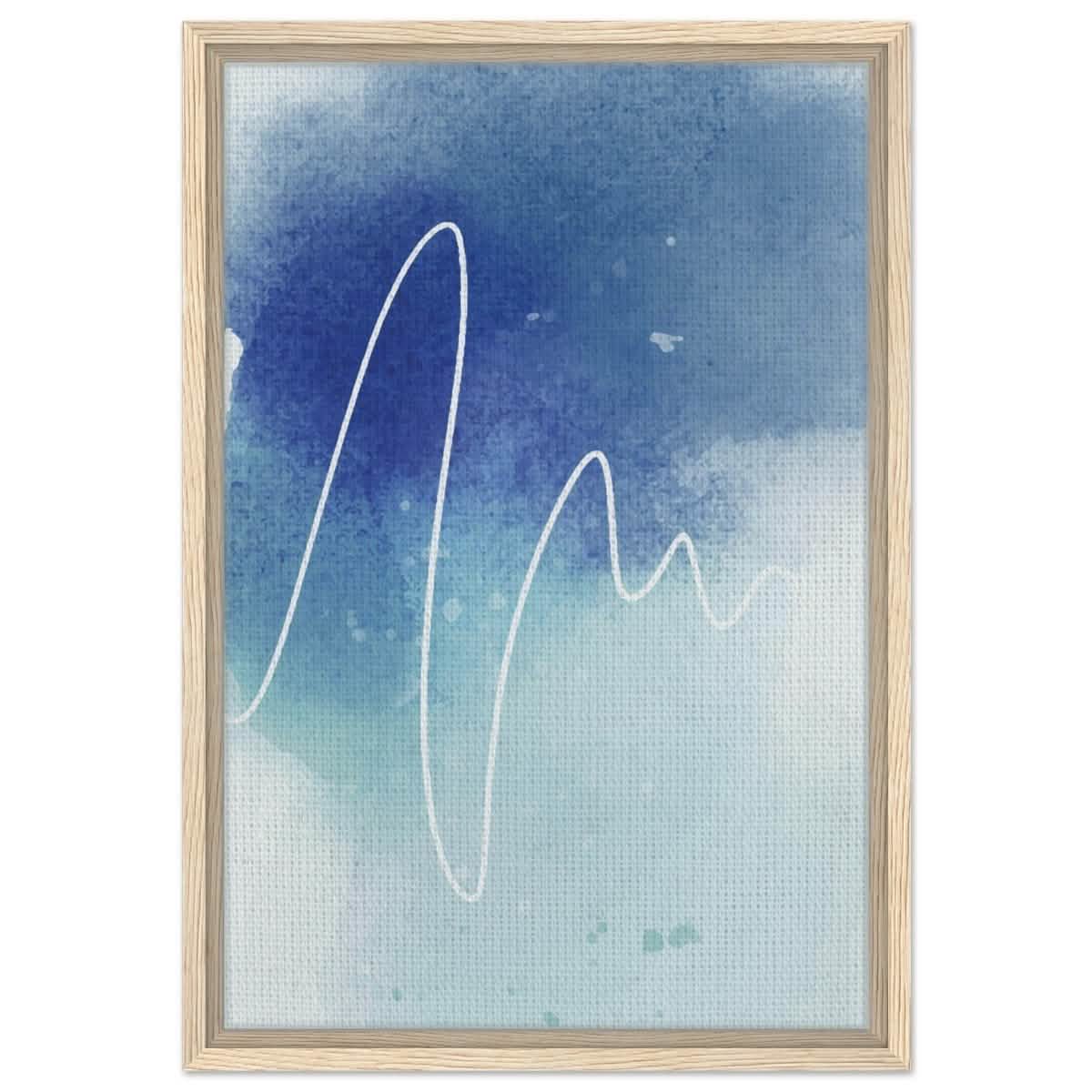 Da Vinci Abstract Art Wall art print - Framed Canvas - 40x60 cm / 16x24″ - Wood frame