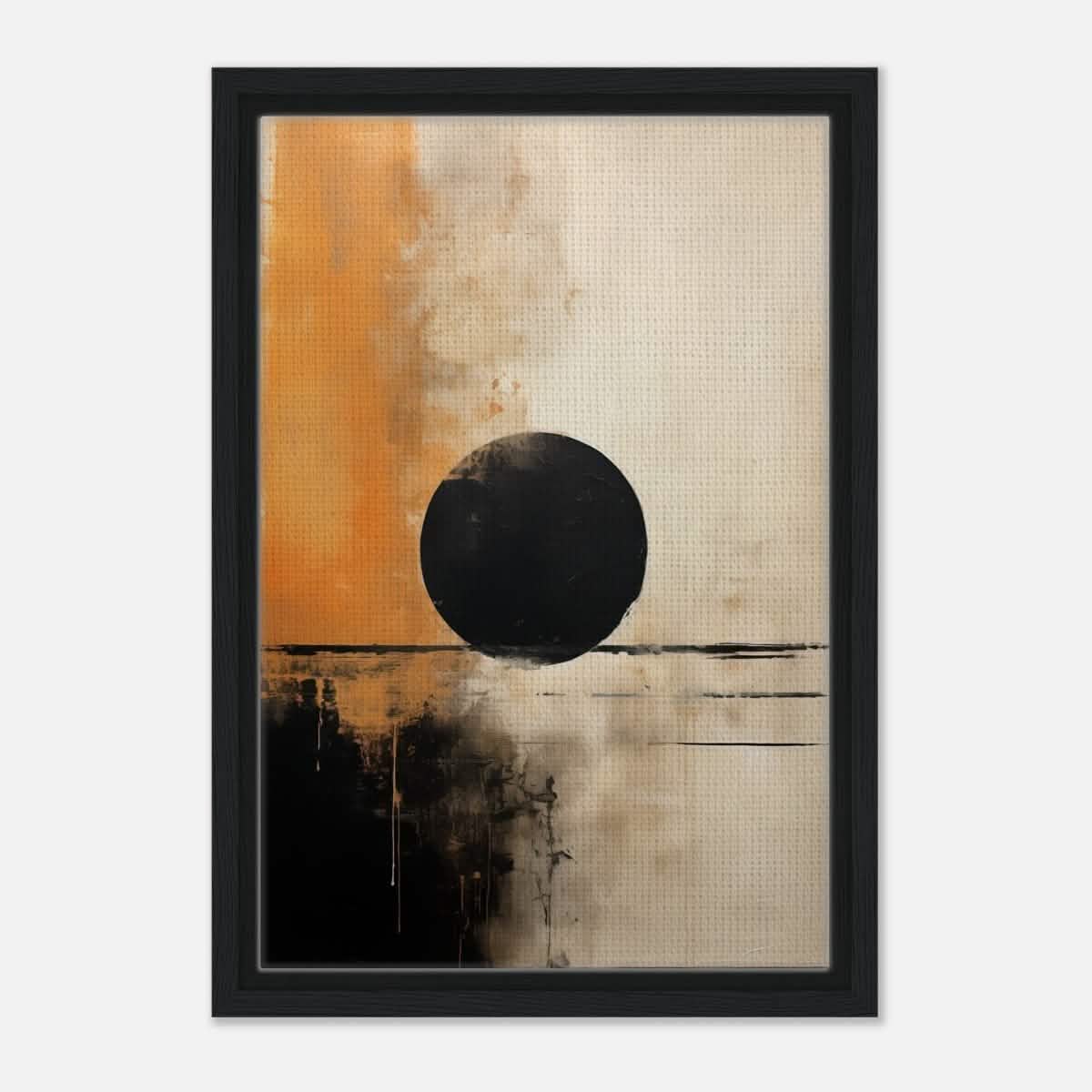 Da Vinci Abstract Art Wall art print - Framed Canvas - 30x45 cm / 12x18″ - Black frame