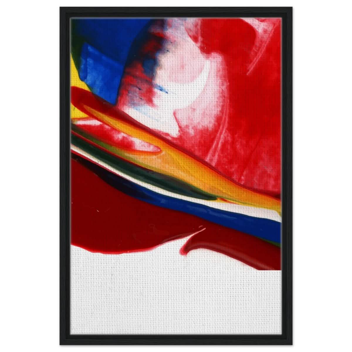 Da Vinci Abstract Art Wall art print - Framed Canvas - 50x75 cm / 20x30″ - Black frame