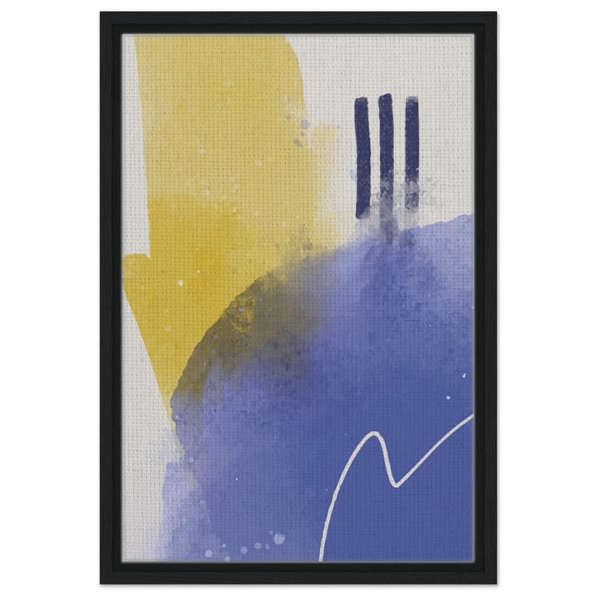 Da Vinci Abstract Art Wall art print - Framed Canvas - 40x60 cm / 16x24″ - Black frame