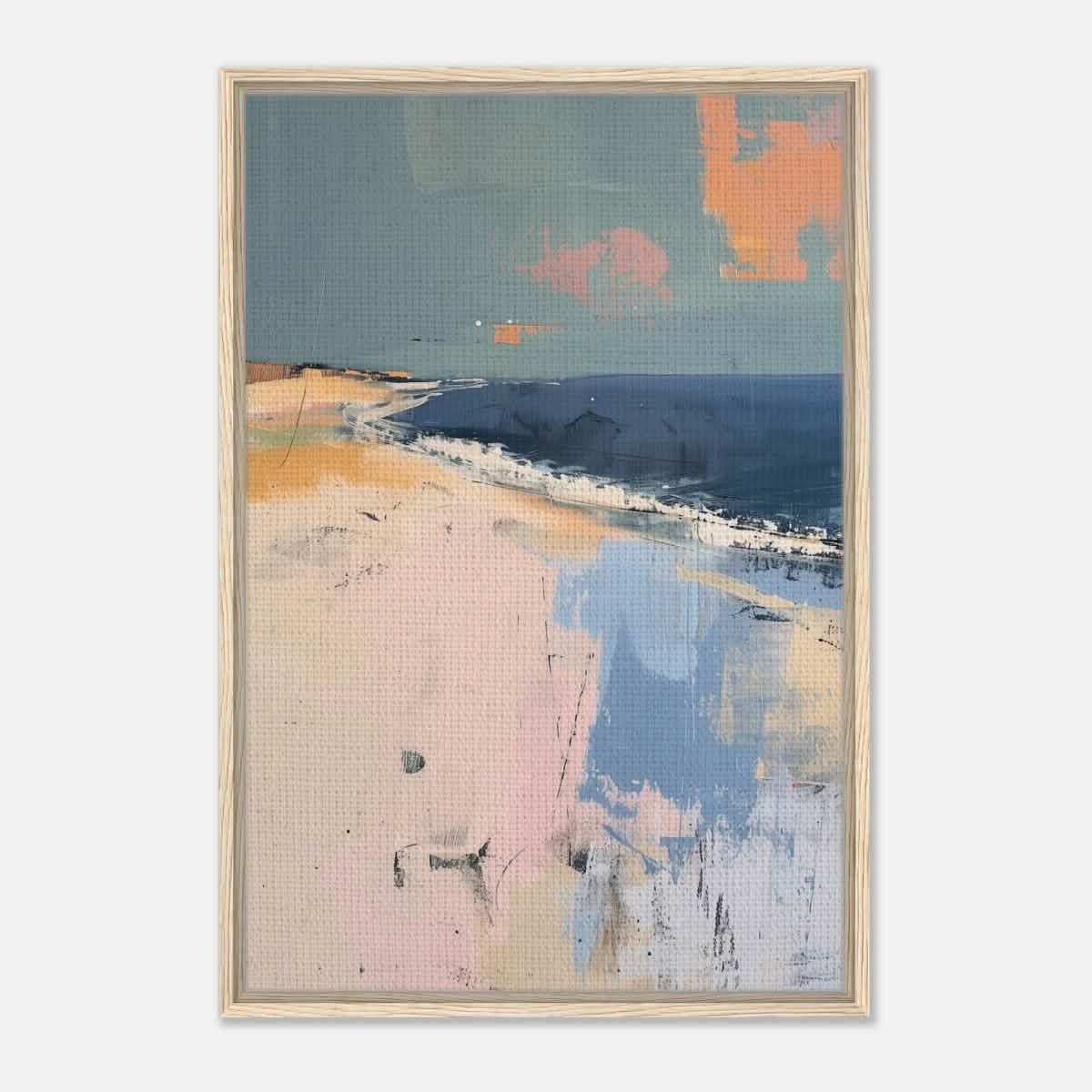 Da Vinci Abstract Art Wall art print - Framed Canvas - 60x90 cm / 24x36″ - Wood frame