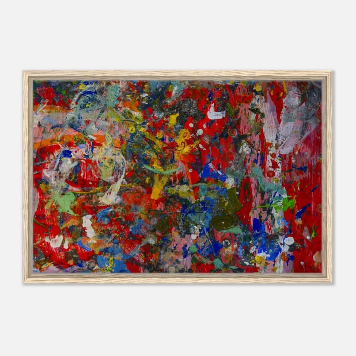 Da Vinci Abstract Art Wall art print - Framed Canvas - 50x75 cm / 20x30″ - Wood frame