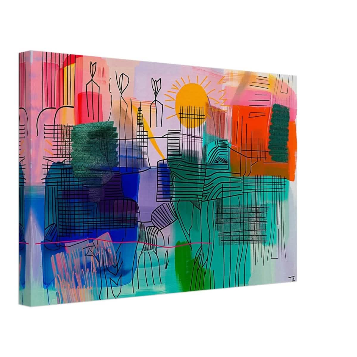 Da Vinci Abstract Art - Canvas - 30x45 cm / 12x18″ - Slim