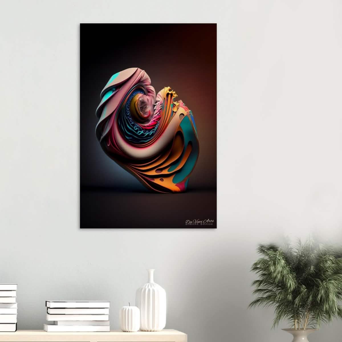 Da Vinci Abstract Art - Wood Prints - 60x90 cm / 24x36″ - 20 mm