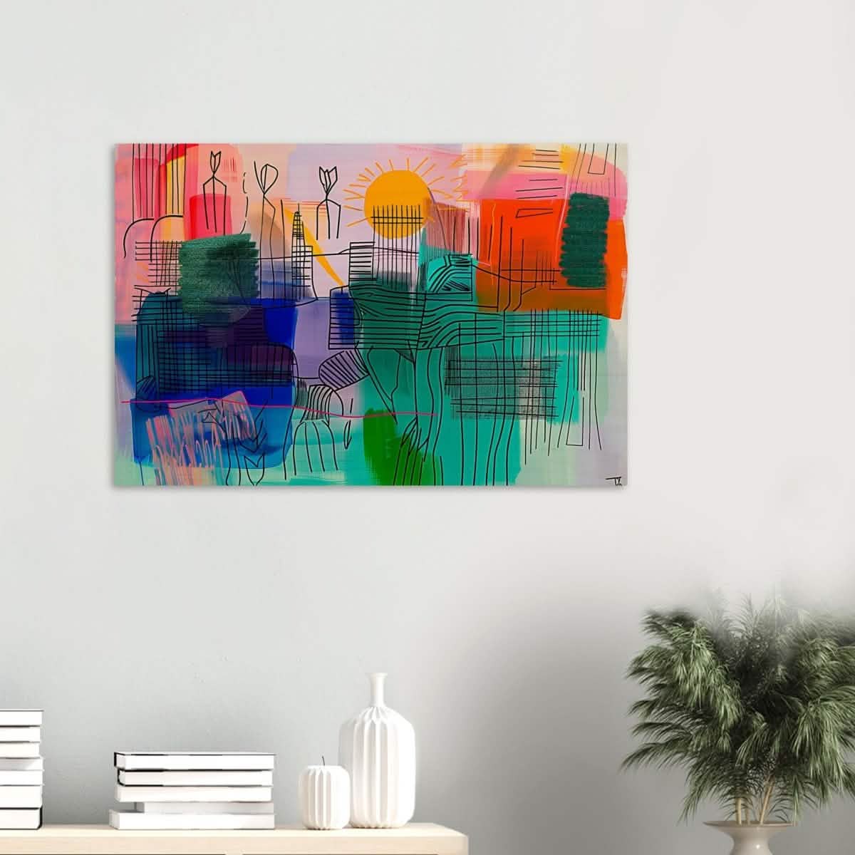 Da Vinci Abstract Art - Wood Prints - 60x90 cm / 24x36″ - 10 mm