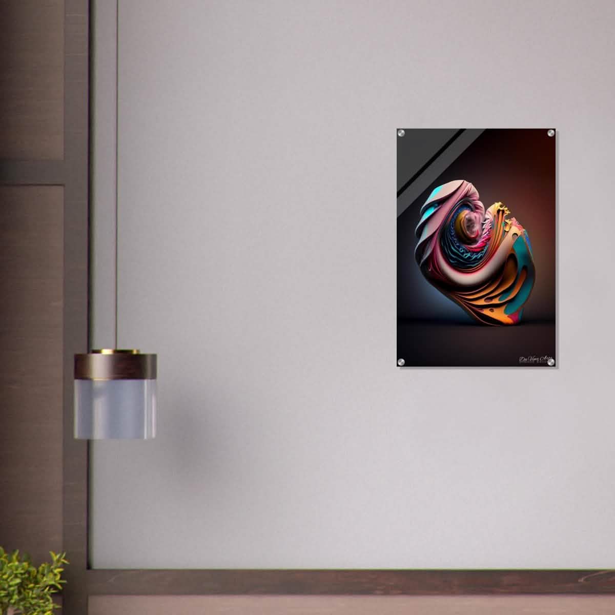 Da Vinci Abstract Art - Acrylic Print - 50x75 cm / 20x30″ -