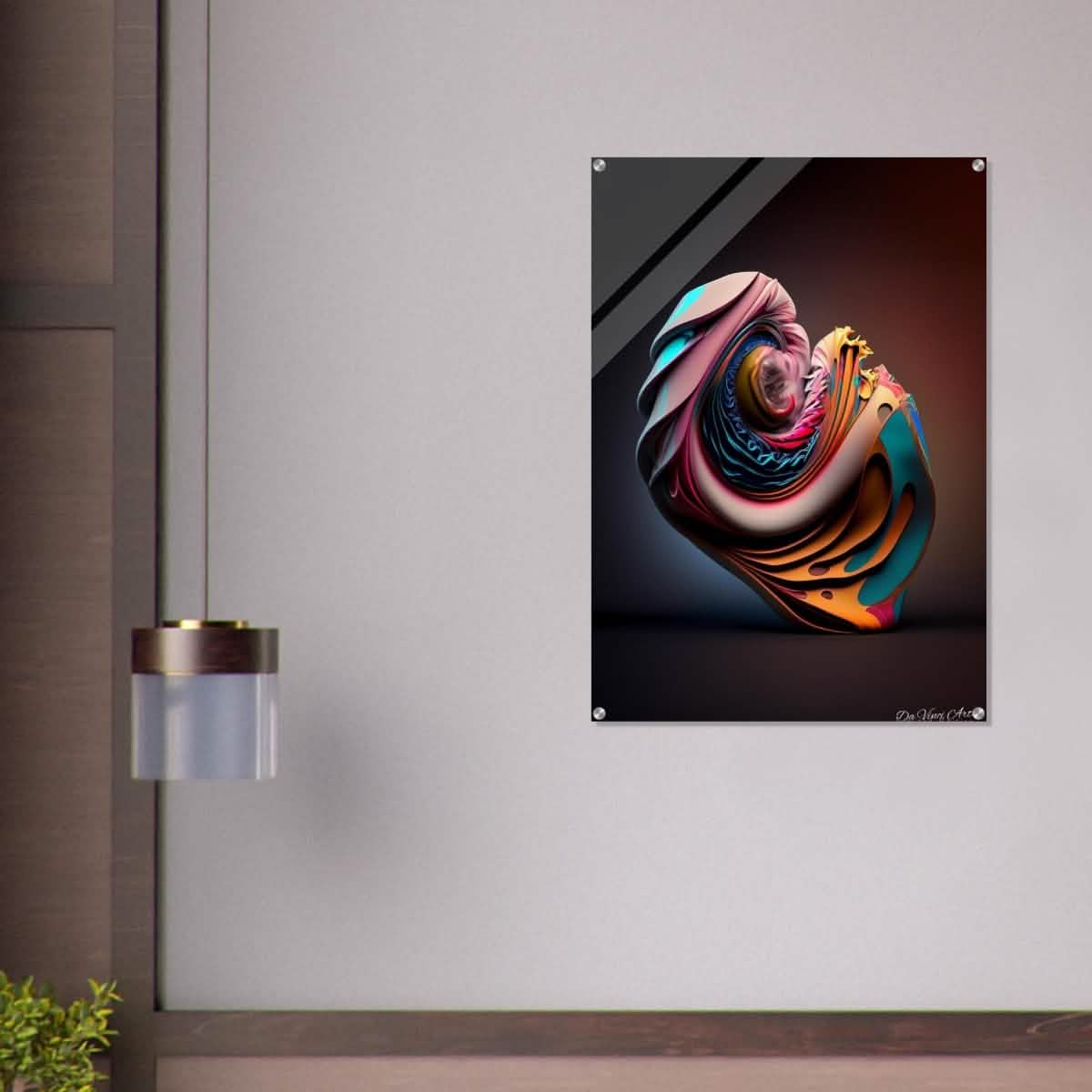 Da Vinci Abstract Art - Acrylic Print - 70x100 cm / 28x40″ -