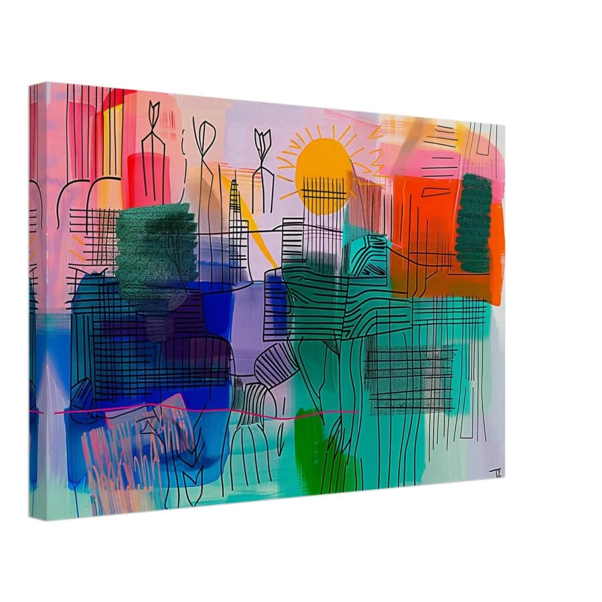 Da Vinci Abstract Art - Canvas - 40x60 cm / 16x24″ - Thick