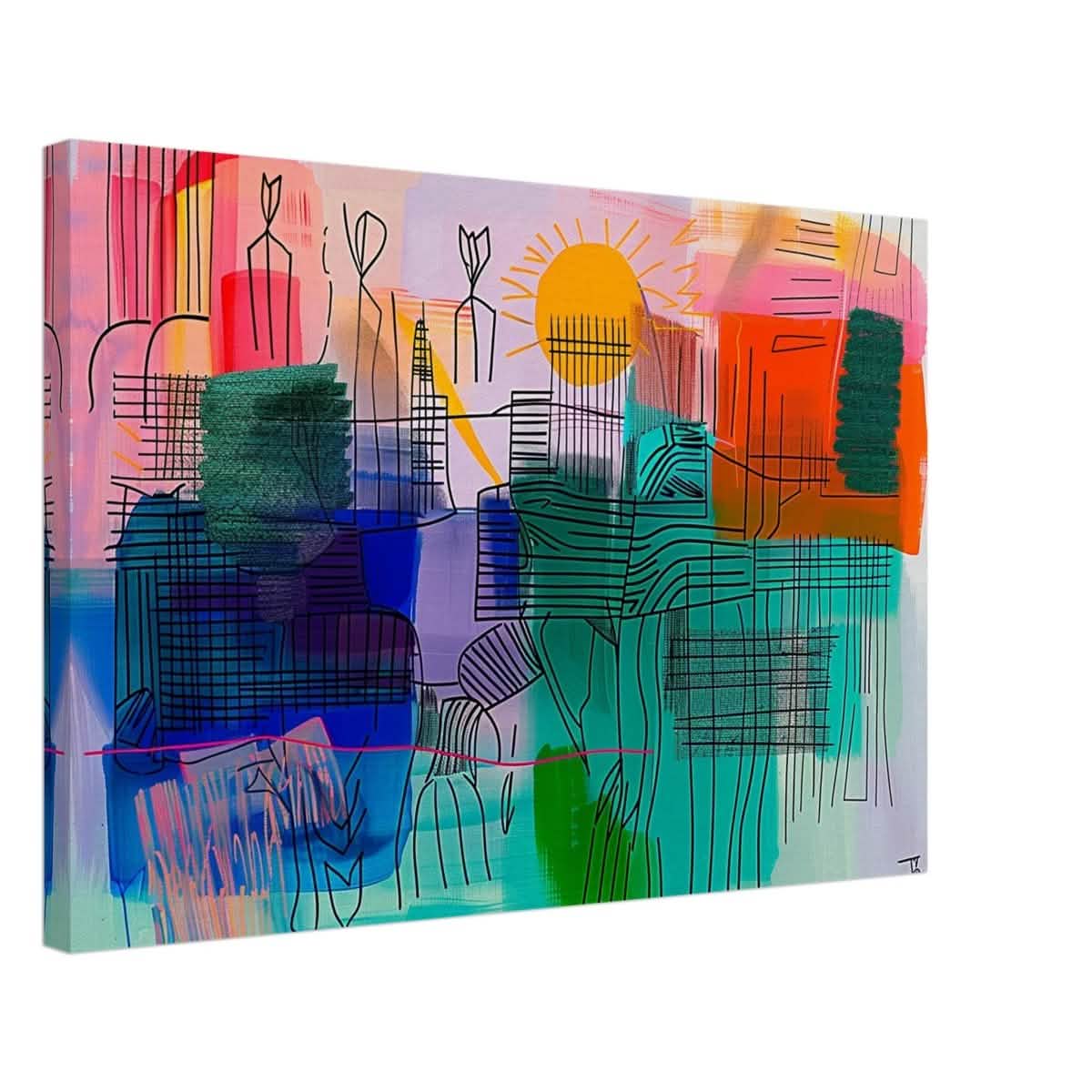 Da Vinci Abstract Art - Canvas - 50x75 cm / 20x30″ - Thick