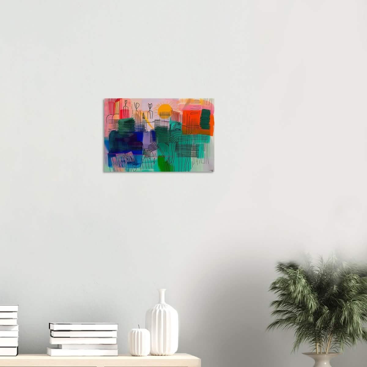 Da Vinci Abstract Art - Wood Prints - 30x45 cm / 12x18″ - 20 mm