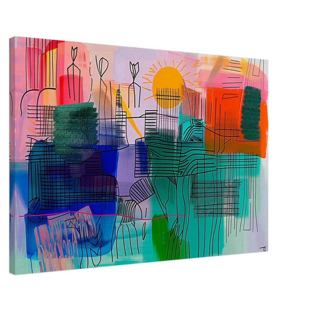 Da Vinci Abstract Art - Canvas - 60x90 cm / 24x36″ - Slim