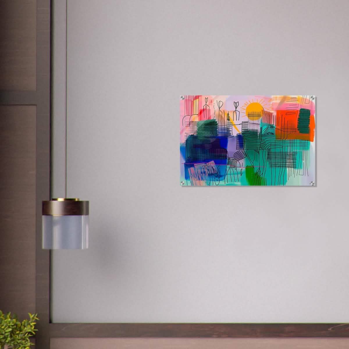 Da Vinci Abstract Art - Acrylic Print - 50x75 cm / 20x30″ -