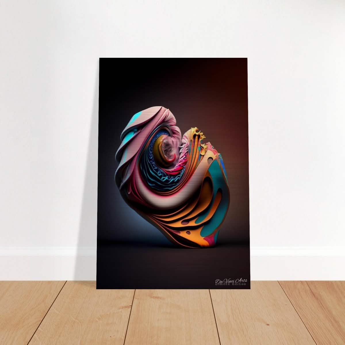 Da Vinci Abstract Art - Brushed Aluminum Print - 30x45 cm / 12x18″ -