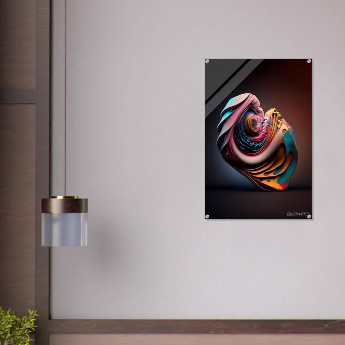 Da Vinci Abstract Art - Acrylic Print - 60x90 cm / 24x36″ -