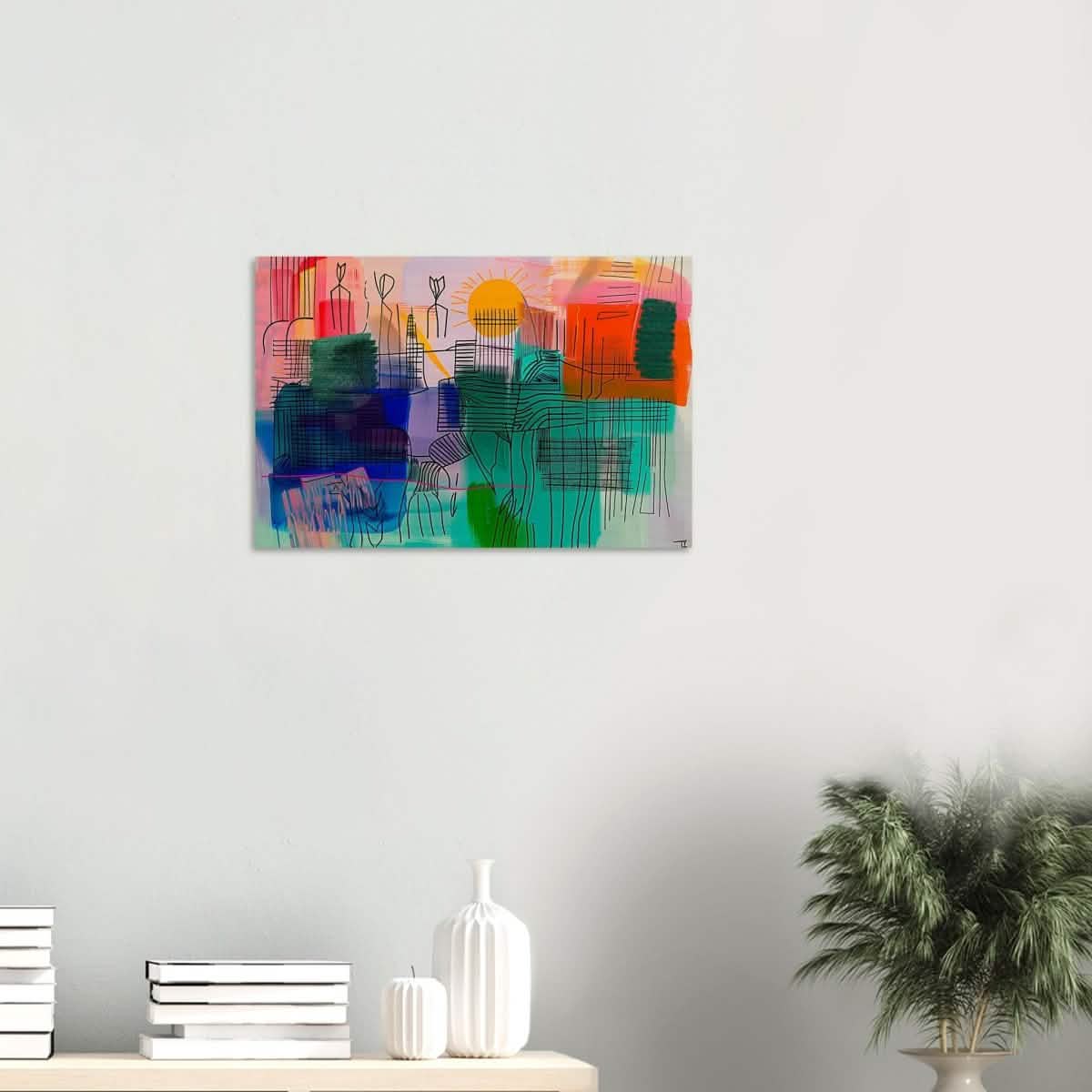 Da Vinci Abstract Art - Wood Prints - 40x60 cm / 16x24″ - 20 mm