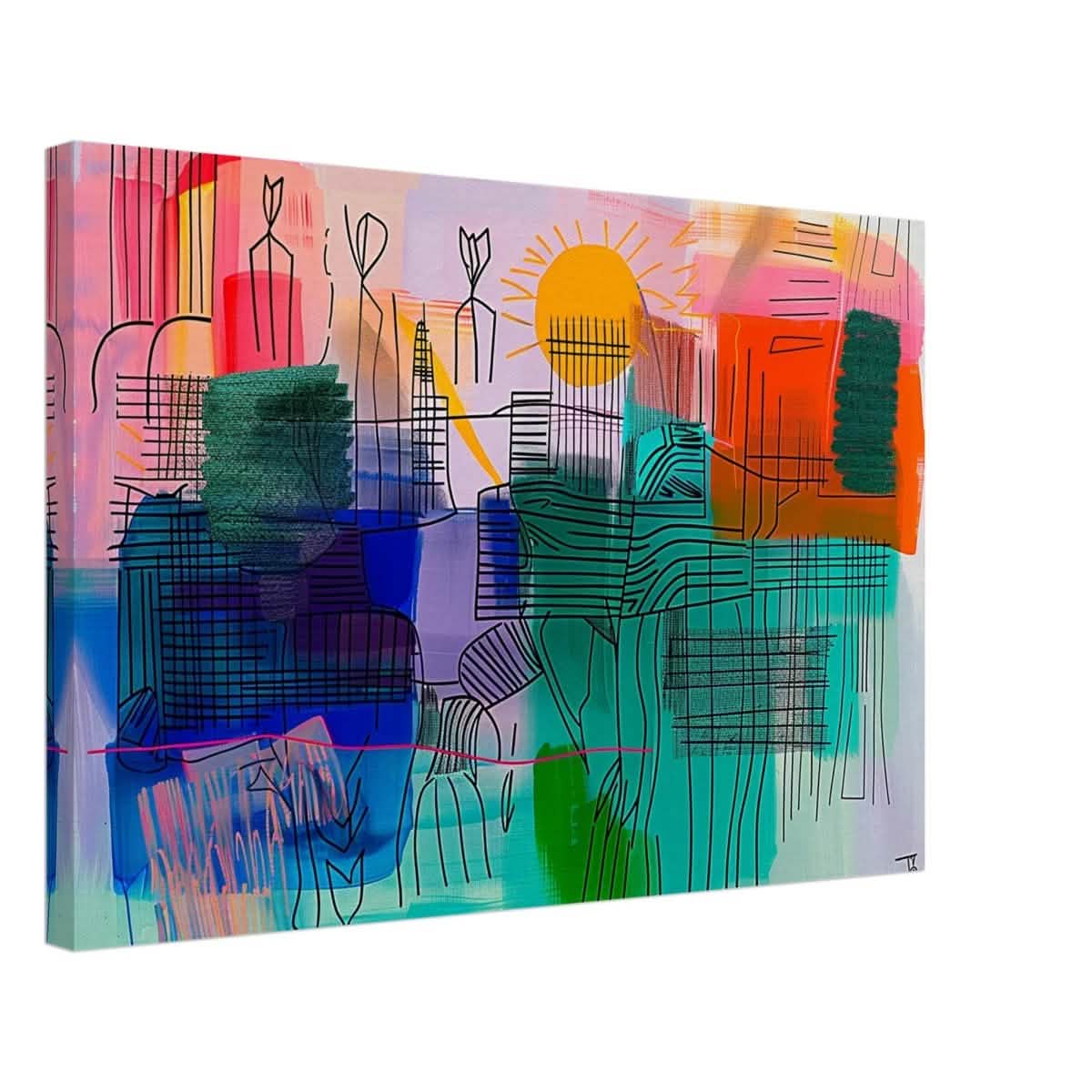 Da Vinci Abstract Art - Canvas - 40x60 cm / 16x24″ - Slim