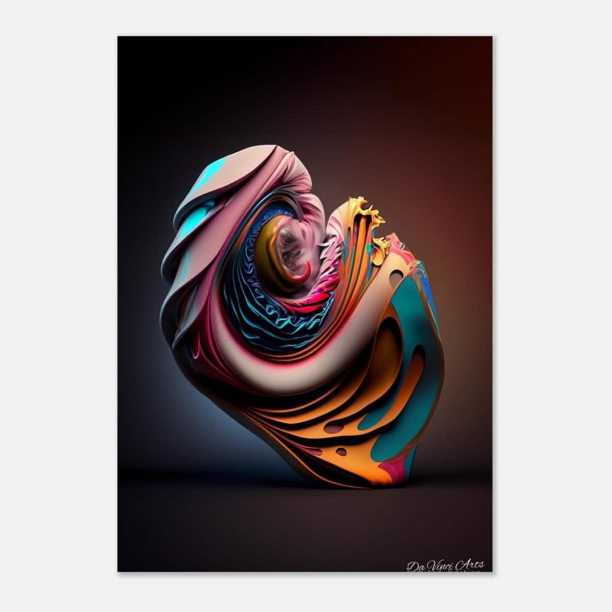 Da Vinci Abstract Art - Aluminum Print - 70x100 cm / 28x40″ -