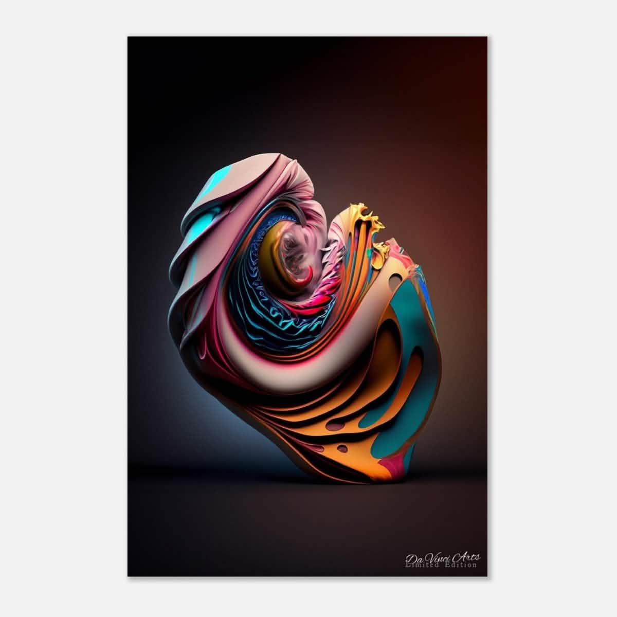 Da Vinci Abstract Art - Aluminum Print - 40x60 cm / 16x24″ -