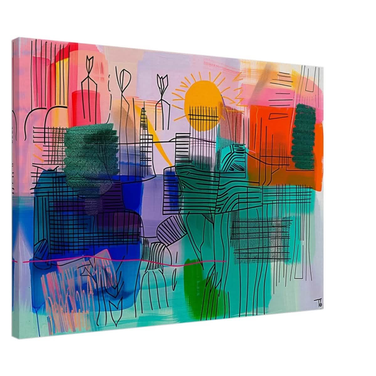 Da Vinci Abstract Art - Canvas - 70x100 cm / 28x40″ - Thick