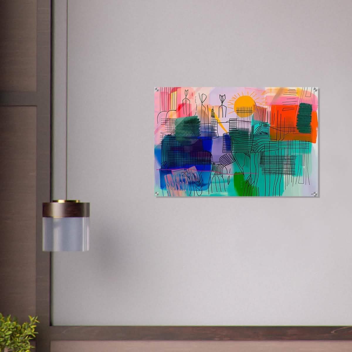 Da Vinci Abstract Art - Acrylic Print - 60x90 cm / 24x36″ -