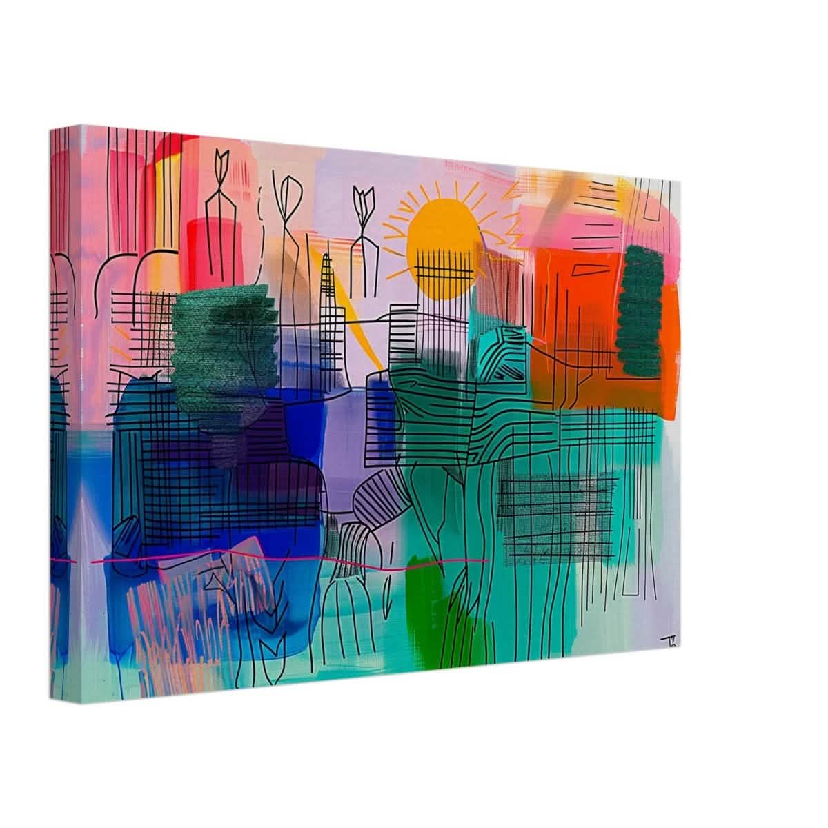 Da Vinci Abstract Art - Canvas - 30x45 cm / 12x18″ - Thick