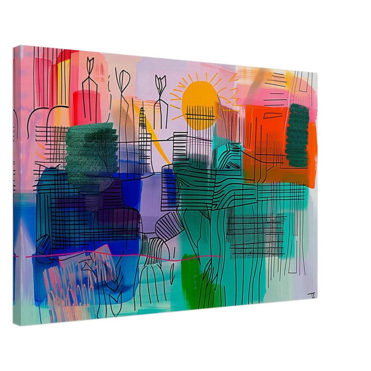 Da Vinci Abstract Art - Canvas - 50x75 cm / 20x30″ - Slim