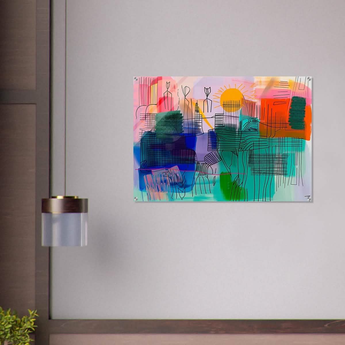 Da Vinci Abstract Art - Acrylic Print - 70x100 cm / 28x40″ -