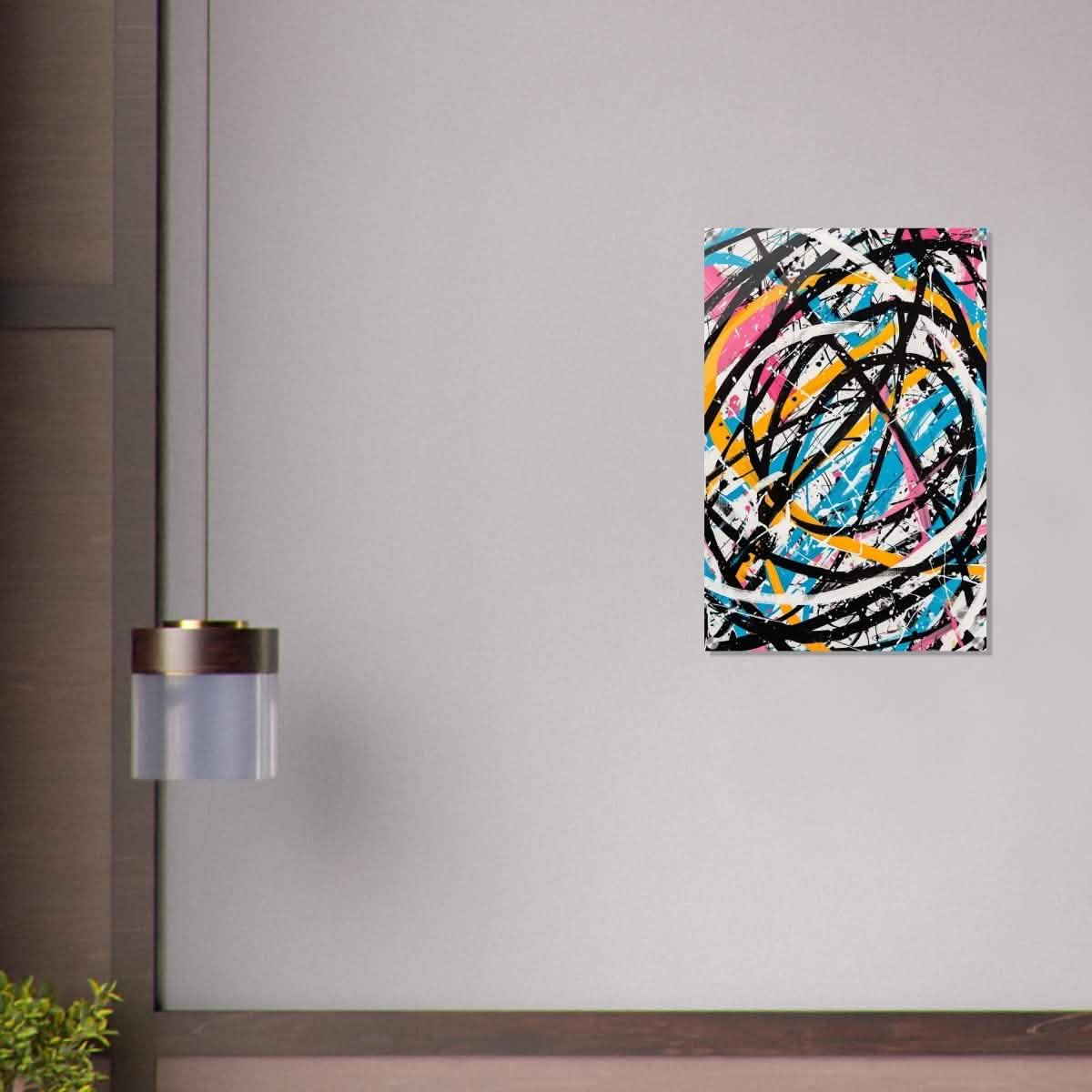 Da Vinci Abstract expressionism Wall Art - Acrylic Print - 50x75 cm / 20x30″ -