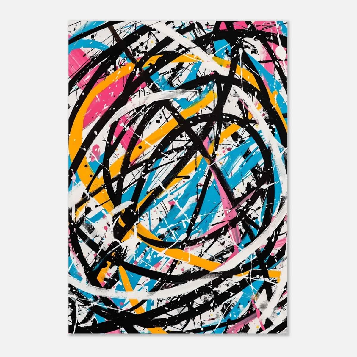 Da Vinci Abstract expressionism Wall Art - Aluminum Print - 70x100 cm / 28x40″ -