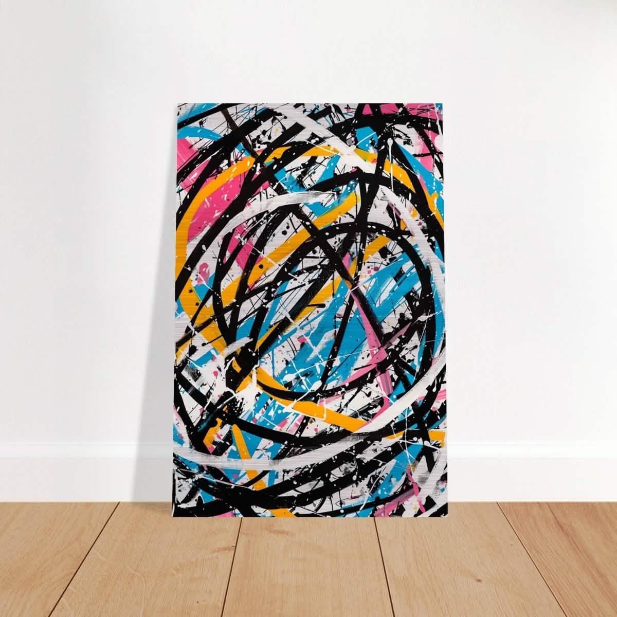 Da Vinci Abstract expressionism Wall Art - Brushed Aluminum Print - 60x90 cm / 24x36″ -