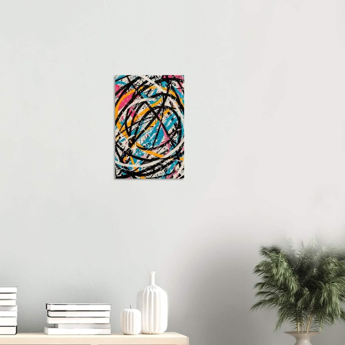 Da Vinci Abstract expressionism Wall Art - Wood Prints - 30x45 cm / 12x18″ - 10 mm