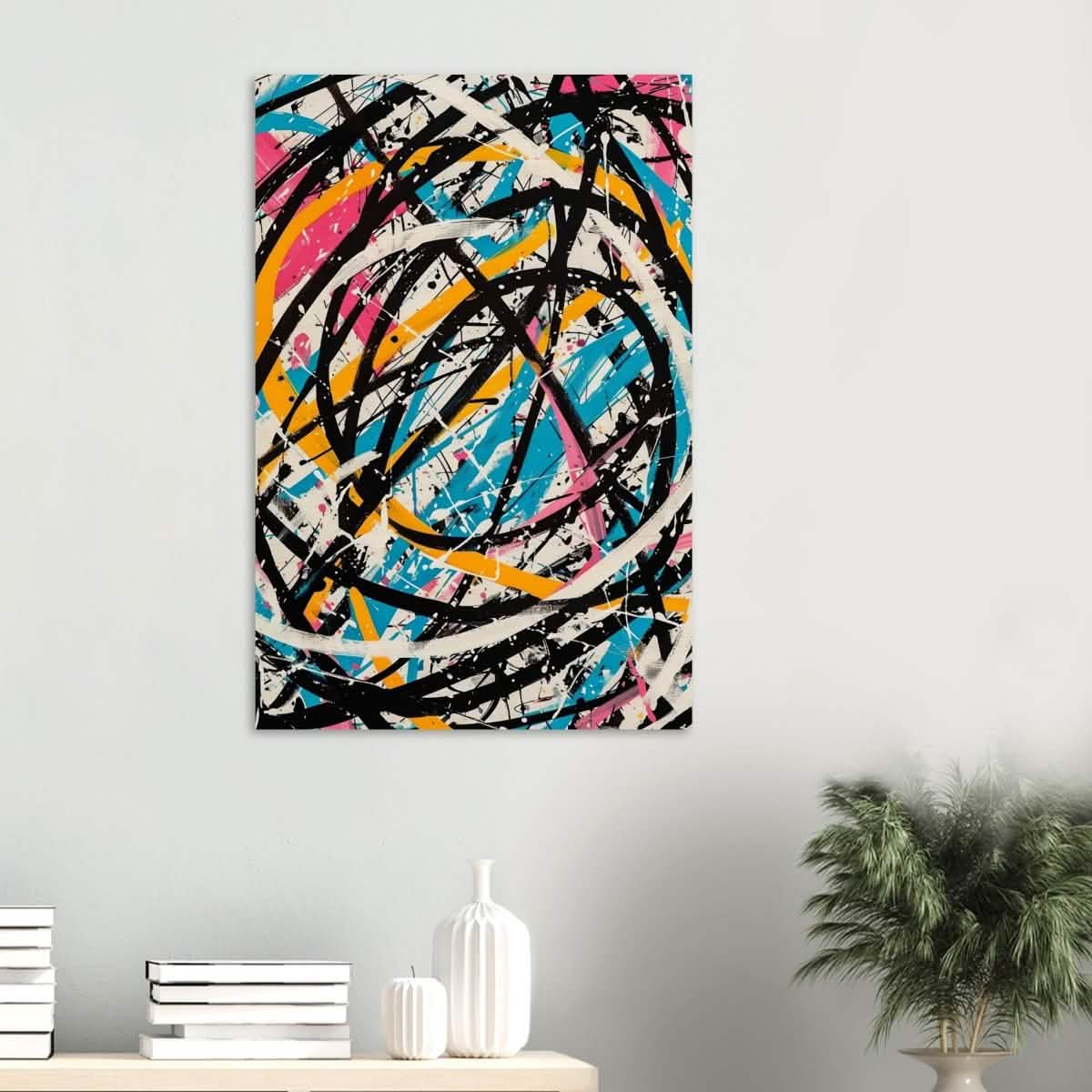 Da Vinci Abstract expressionism Wall Art - Wood Prints - 60x90 cm / 24x36″ - 10 mm