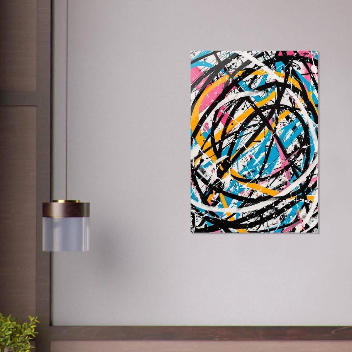 Da Vinci Abstract expressionism Wall Art - Acrylic Print - 70x100 cm / 28x40″ -