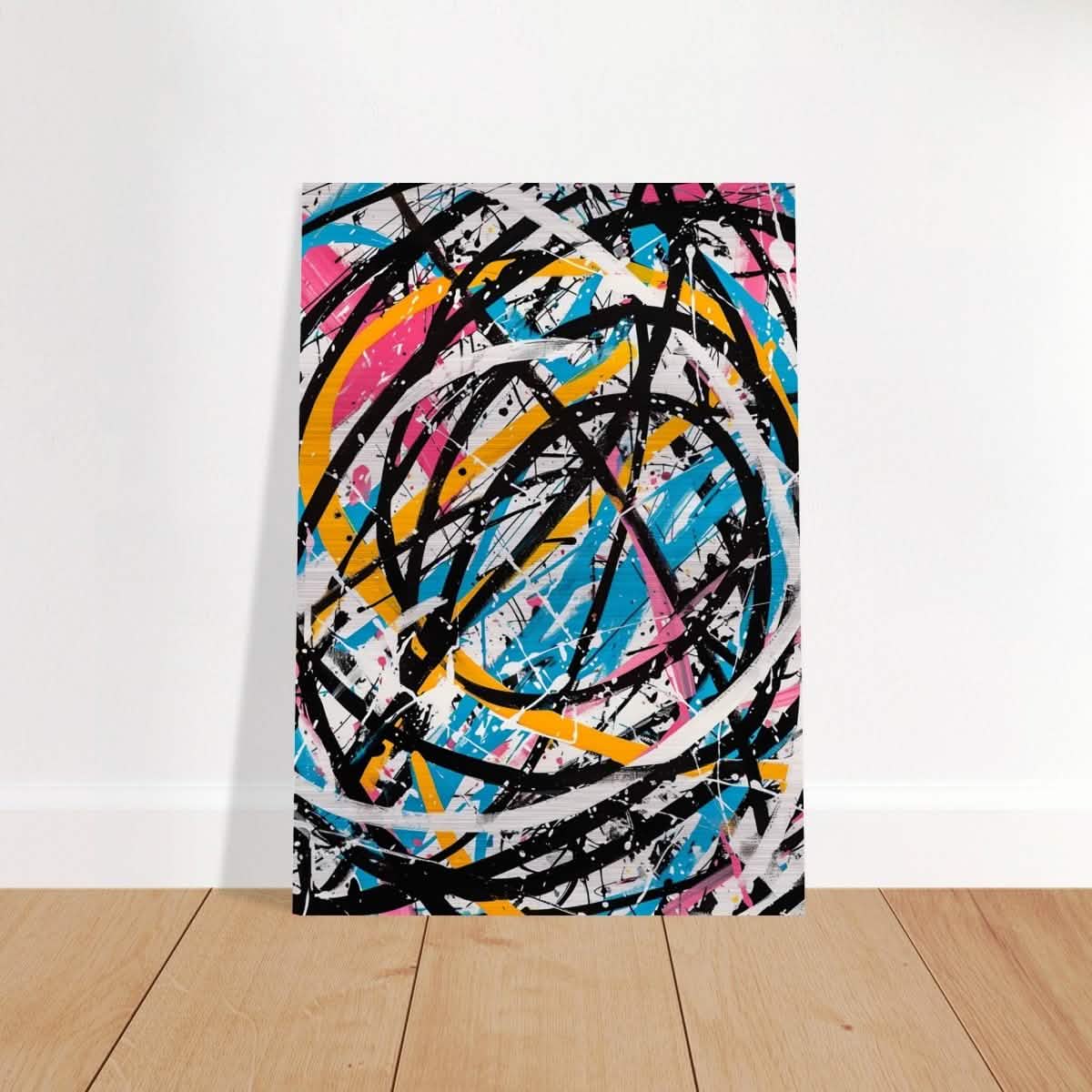 Da Vinci Abstract expressionism Wall Art - Brushed Aluminum Print - 70x100 cm / 28x40″ -