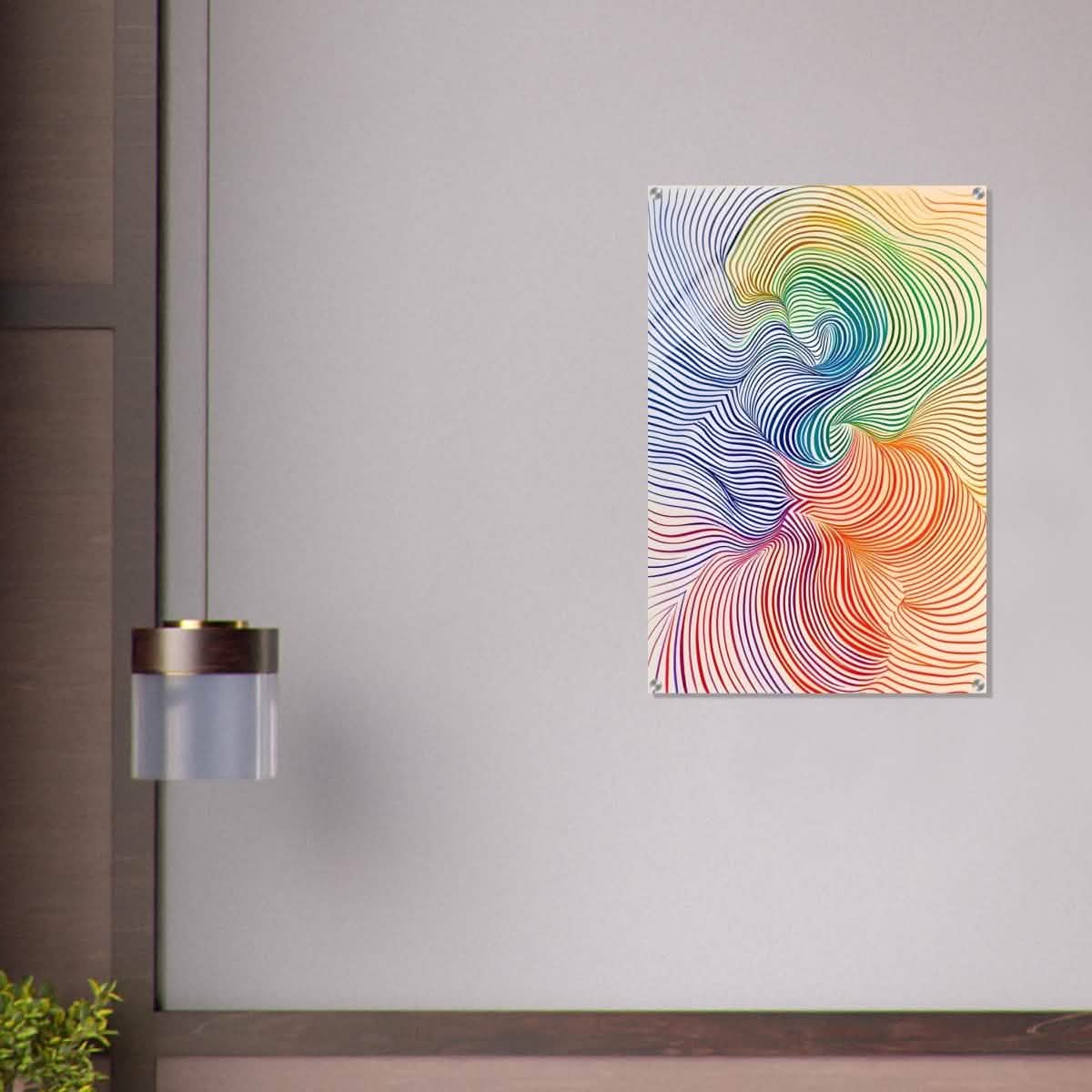 Da Vinci Abstract Minimalist Art - Acrylic Print - 60x90 cm / 24x36″ -